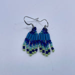Beaded Earring Blue Mountain Magic -  - Beaded Earrings - House of Himwitsa Art Gallery