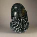 Cyril Henry Soapstone Owl Male -  - Soapstone - House of Himwitsa Art Gallery