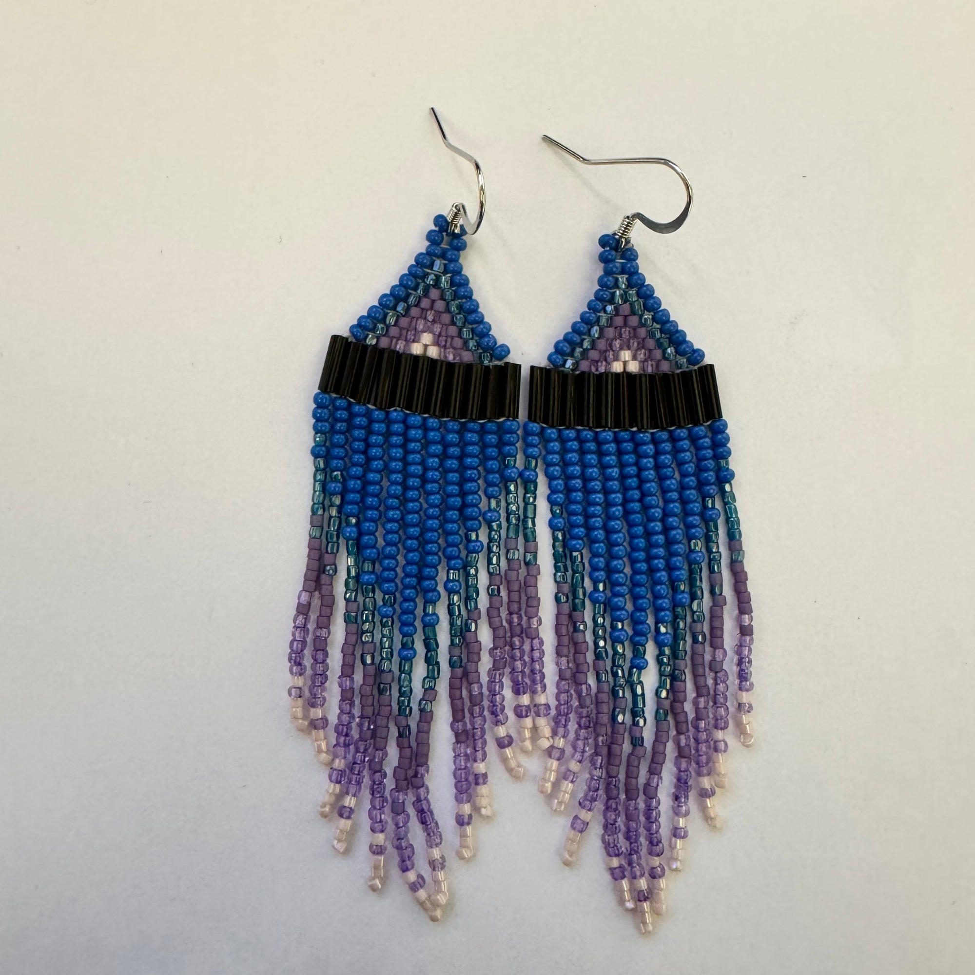 Beaded Earrings Honest Peaceful Compassion -  - Beaded Earrings - House of Himwitsa Art Gallery