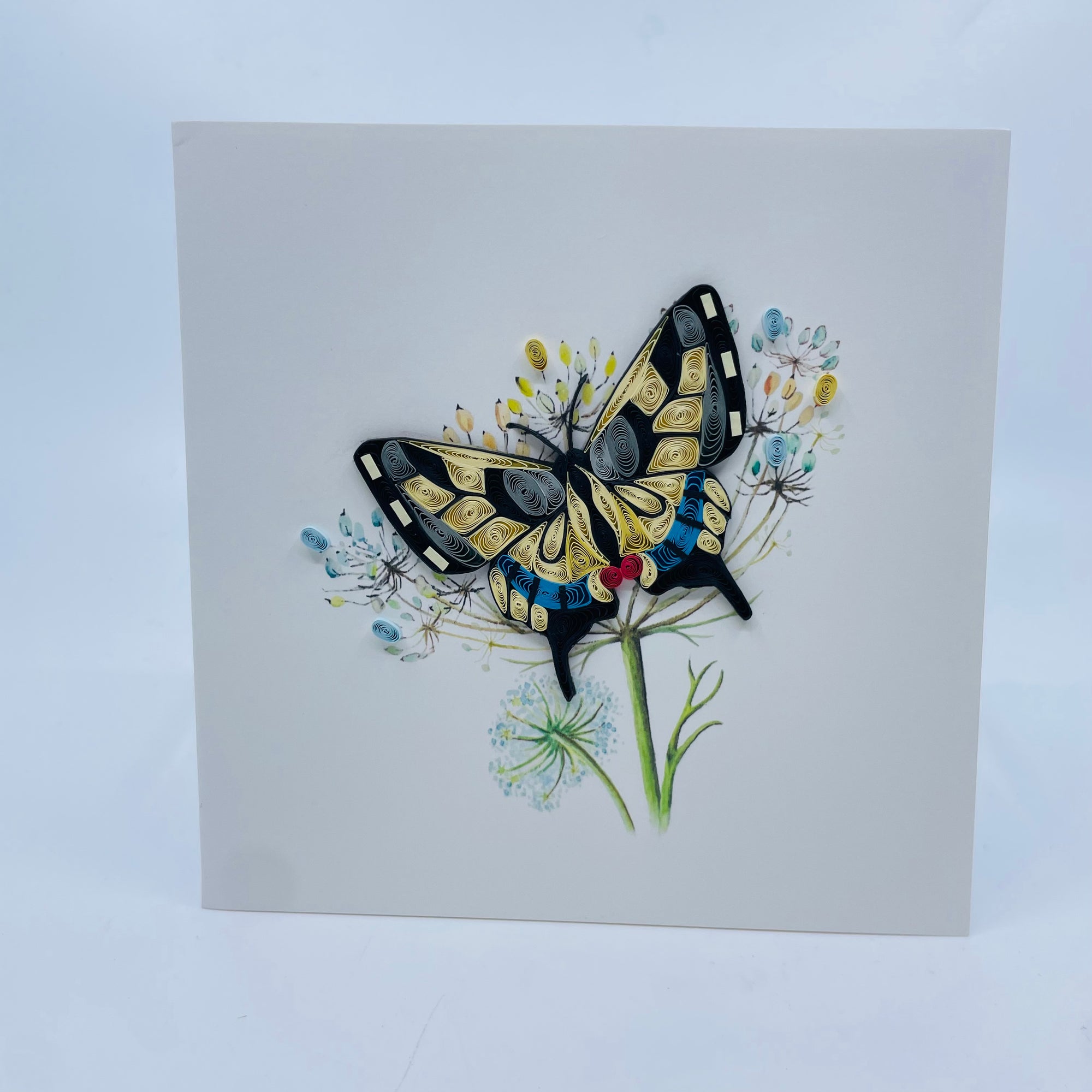 Quilling Art Card Swallowtail Butterfly -  - quilling art card - House of Himwitsa Art Gallery