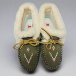 Street Moccasins Dark Olive mid -  -  - House of Himwitsa Art Gallery