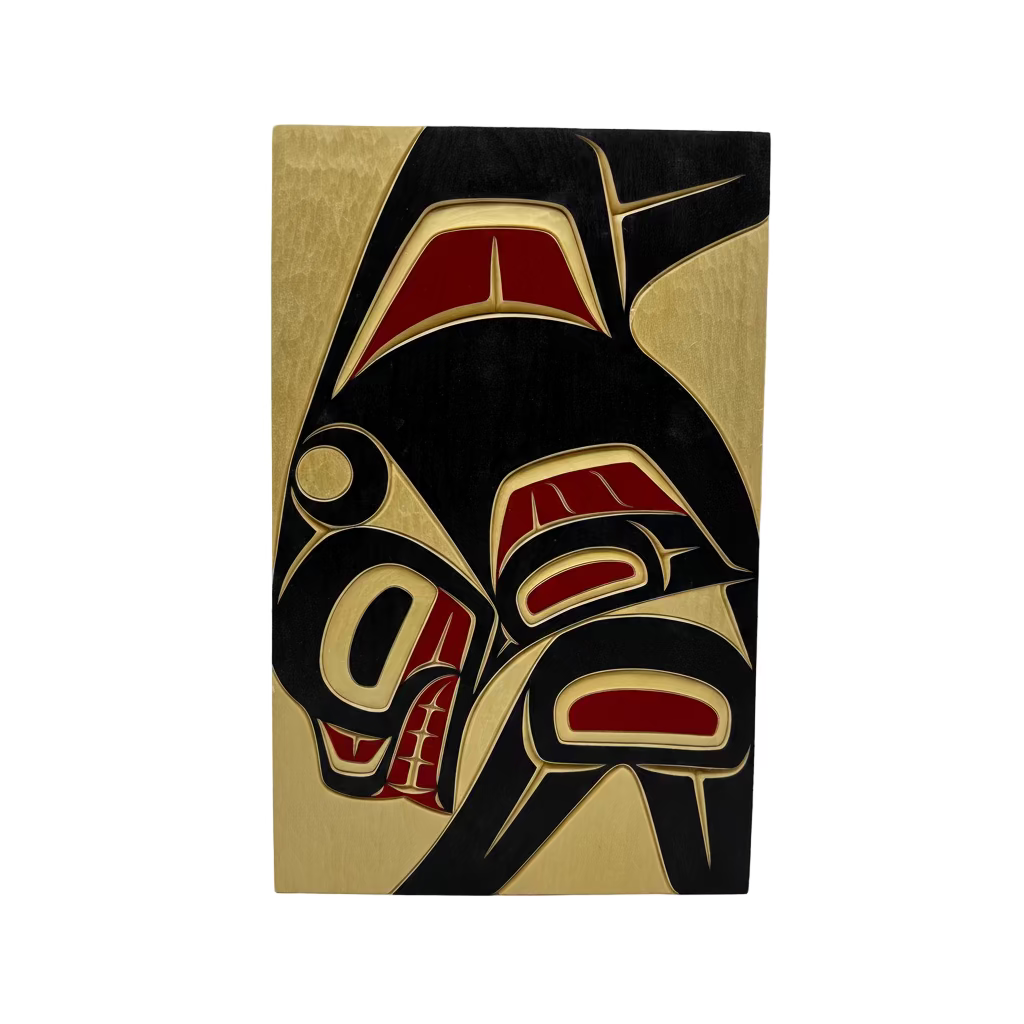 Cecilia Adams Panel Killerwhale Left facing Black 6 X 9