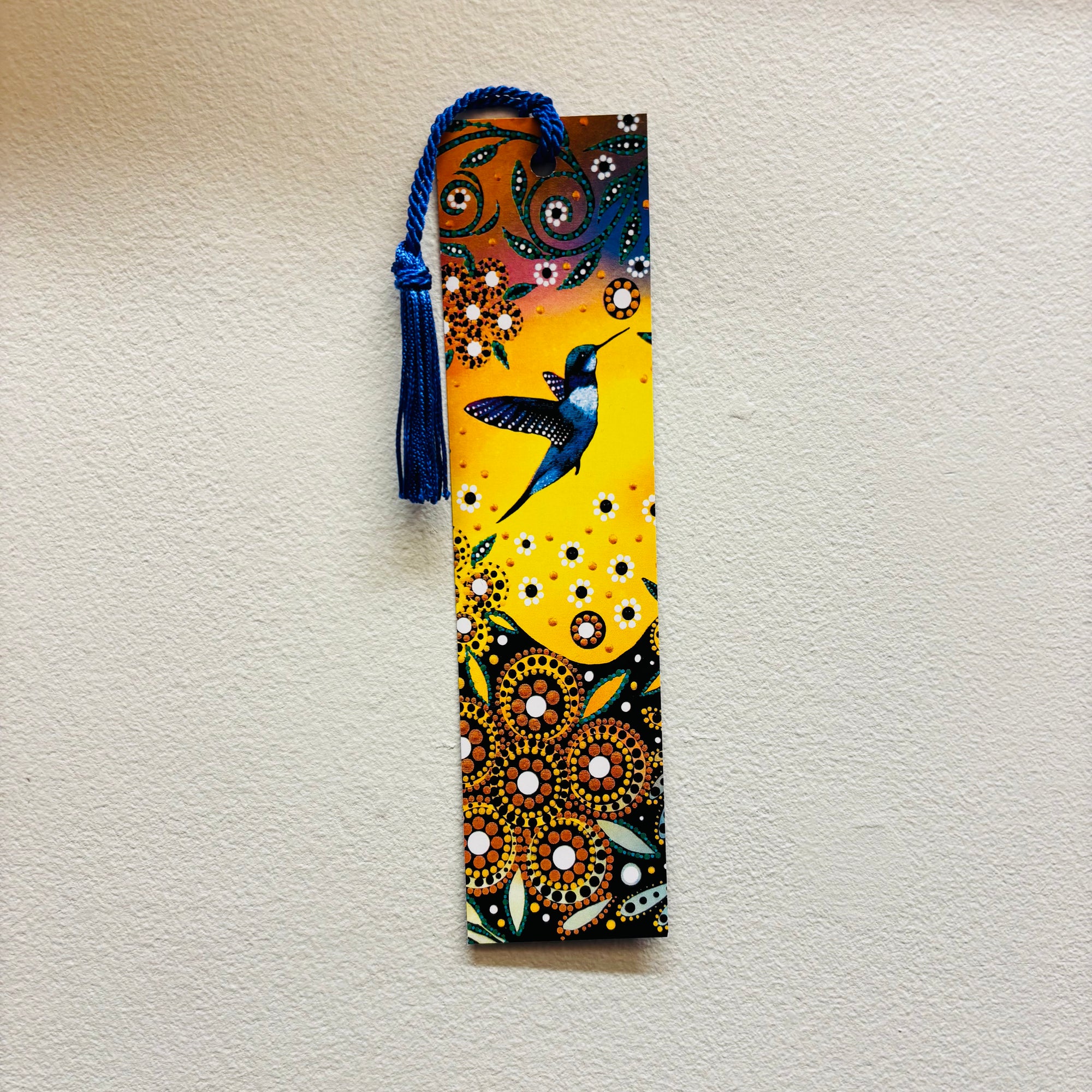 Bookmark Betty Albert Hummingbird and Flowers TOFINO