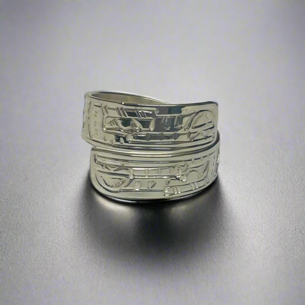 Gilbert Pat 1/4" Silver Wrap Rings