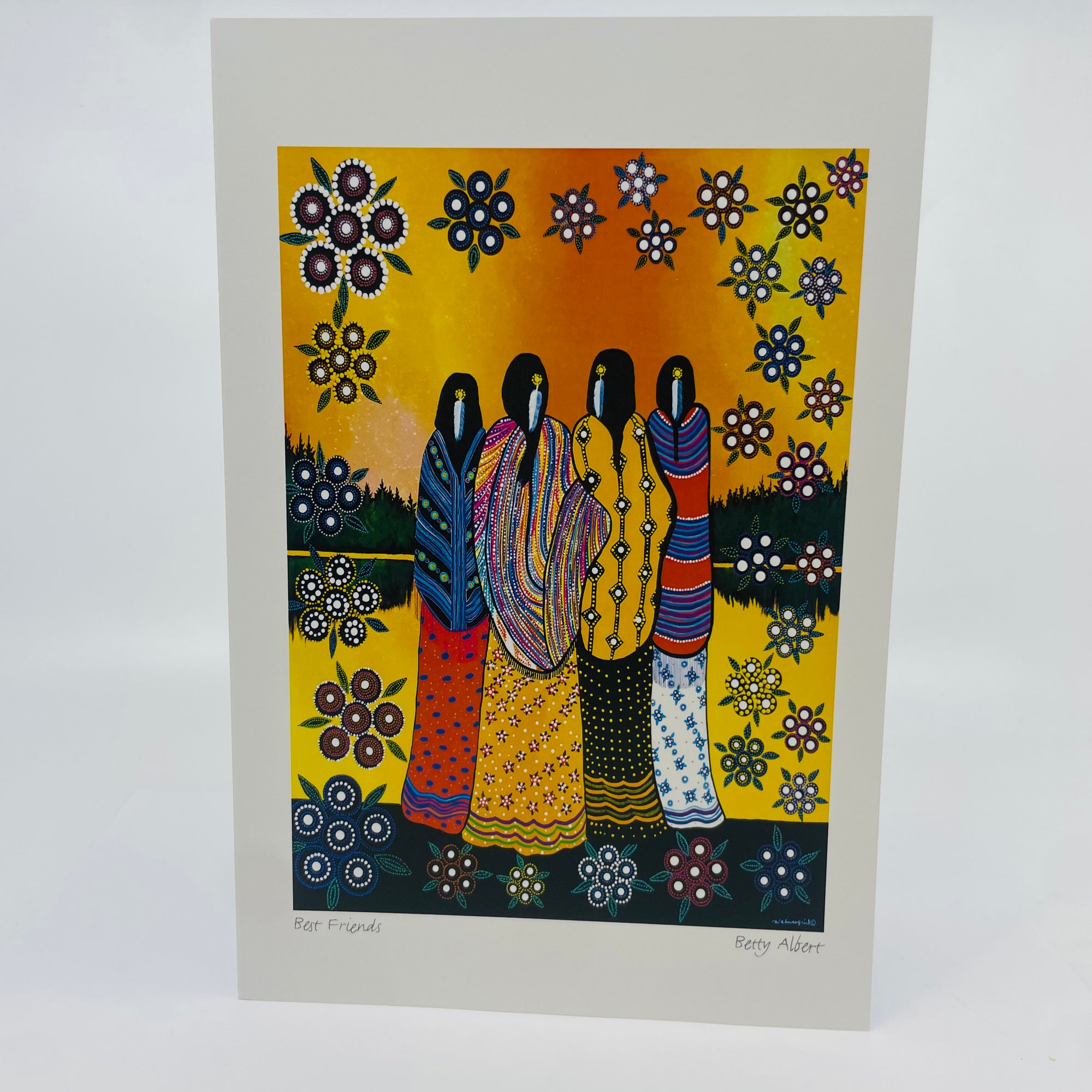 Art Card Betty Albert Best Friends -  - Art Card - House of Himwitsa Art Gallery