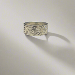 Ron Jackson Hummingbird 3/8" Silver Tapered Band Rings Size 9 -  - Jewellery - House of Himwitsa Art Gallery