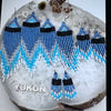Beaded Earring Brilliant Brave Blue