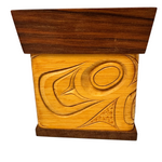 James Michels Red Cedar Bentwood Wood Box Wolf