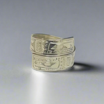 Gilbert Pat 1/4" Silver Wrap Rings -  - Silver Ring - House of Himwitsa Art Gallery