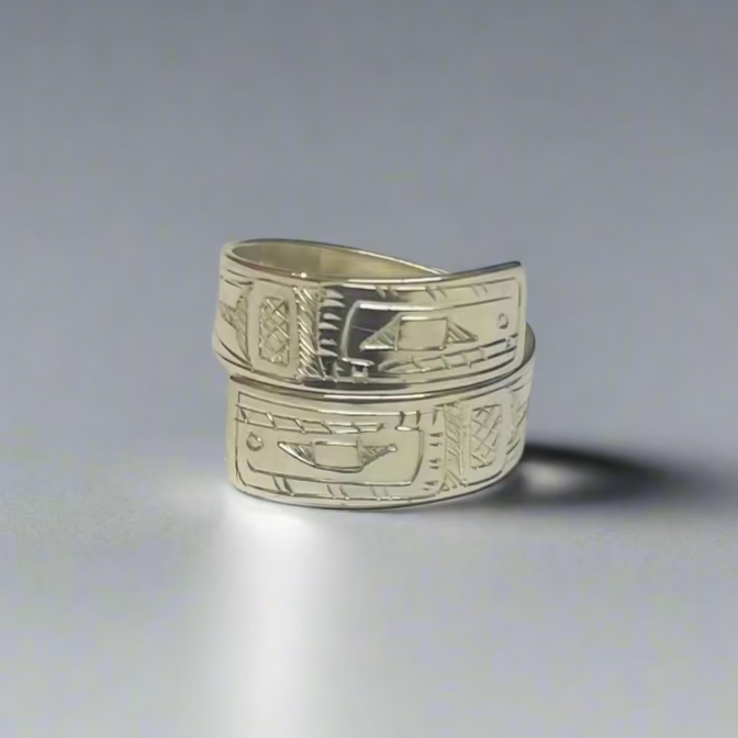 Gilbert Pat 1/4" Silver Wrap Rings