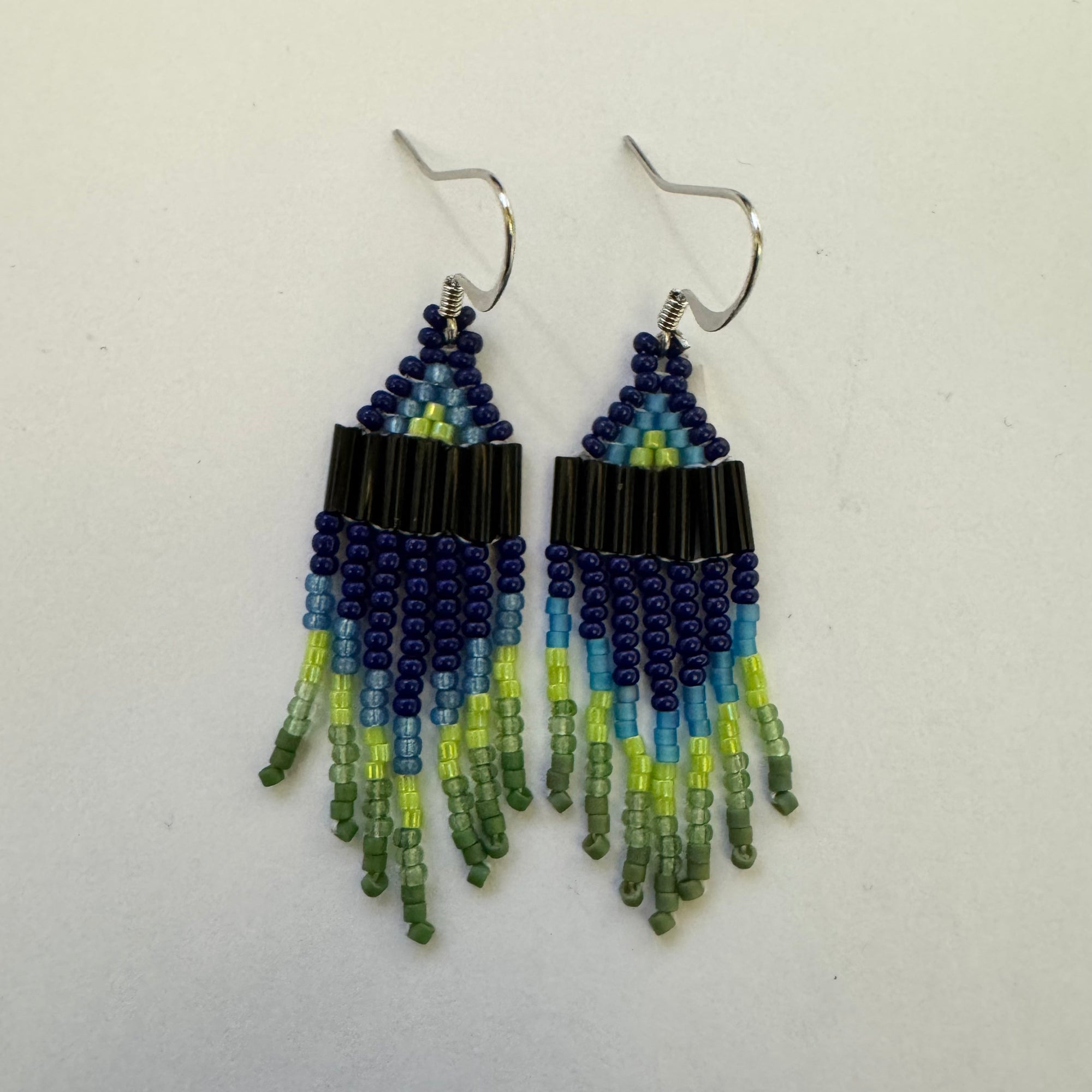 Beaded Earrings Northern Lights Dancing -  - Beaded Earrings - House of Himwitsa Art Gallery