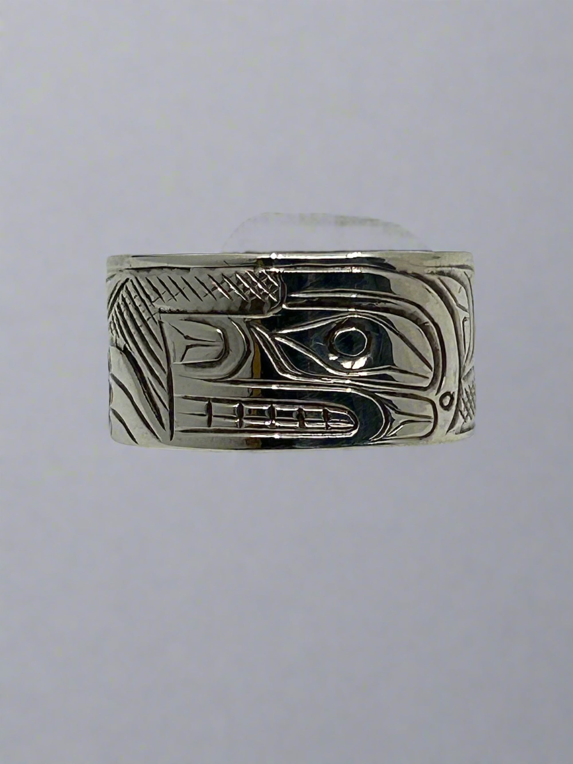 Don Lancaster 3/8" Silver Ring Wolf -  - Silver Ring - House of Himwitsa Art Gallery