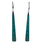 Raven Wolden Paddle Earrings -  - Earrings - House of Himwitsa Art Gallery