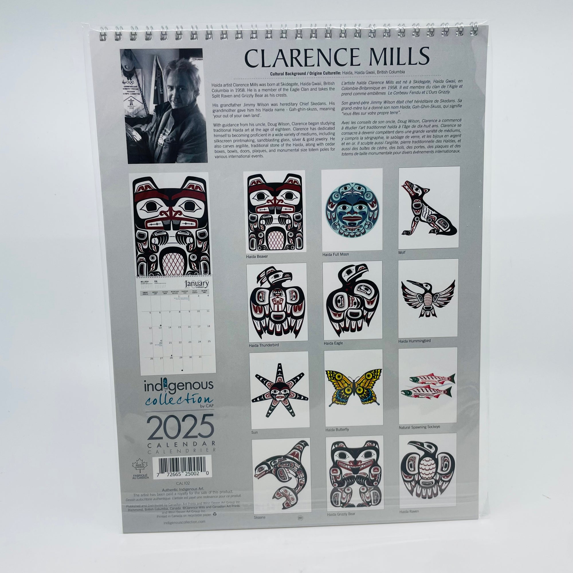 Calendar  Clarence Mills 2025 - Canadian Art Prints Inc. - Calendar - House of Himwitsa Art Gallery