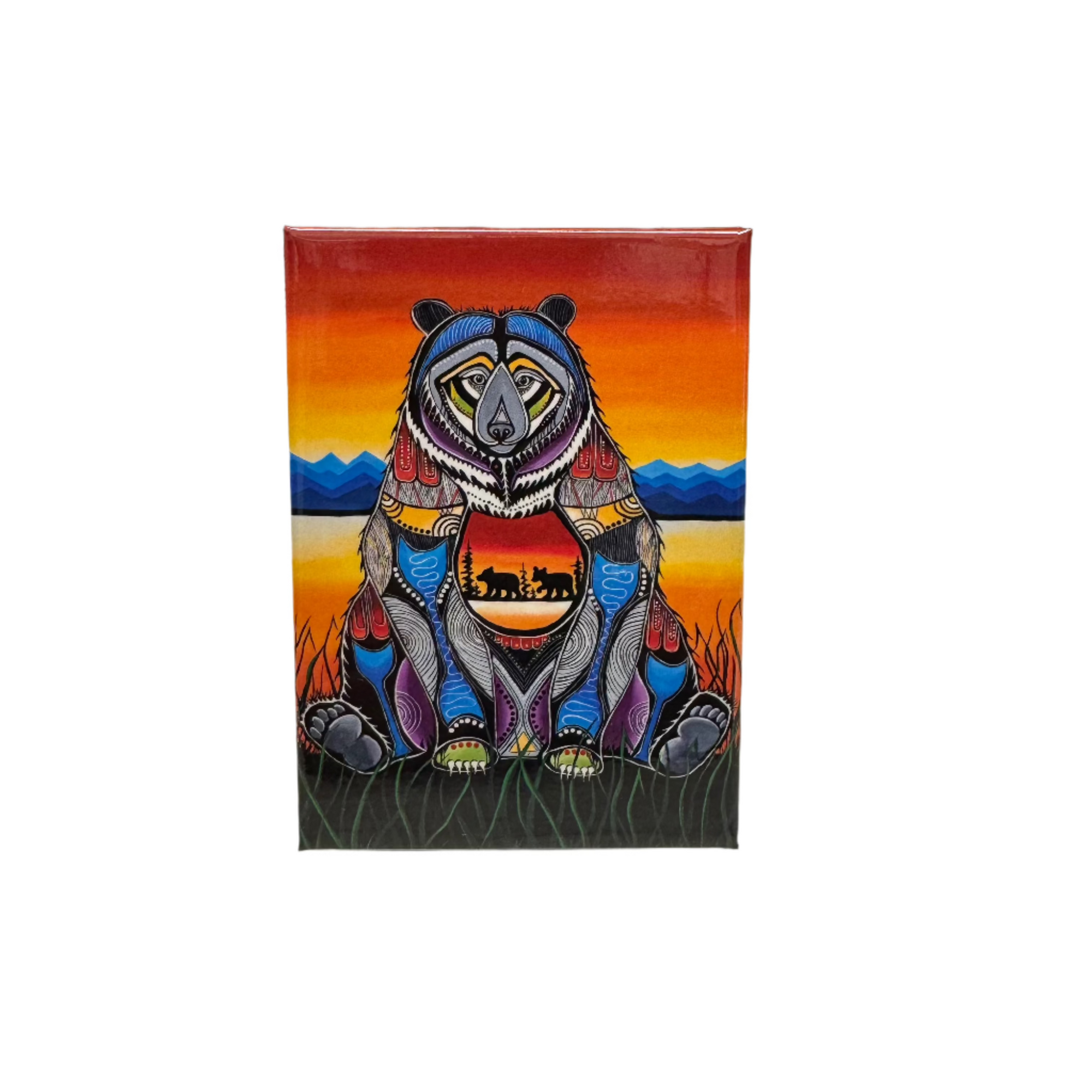 Magnet Jessica Somers Bear- Mukwa -  - Magnet - House of Himwitsa Art Gallery