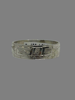 Gilbert Pat 1/4" Silver Rings - Pat Gilbert - Silver Ring - House of Himwitsa Art Gallery