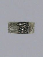 John Lancaster 5/16 Silver Ring Eagle -  - Silver Ring - House of Himwitsa Art Gallery