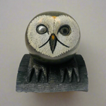 Cyril Henry Soapstone Owl Female -  - Soapstone - House of Himwitsa Art Gallery