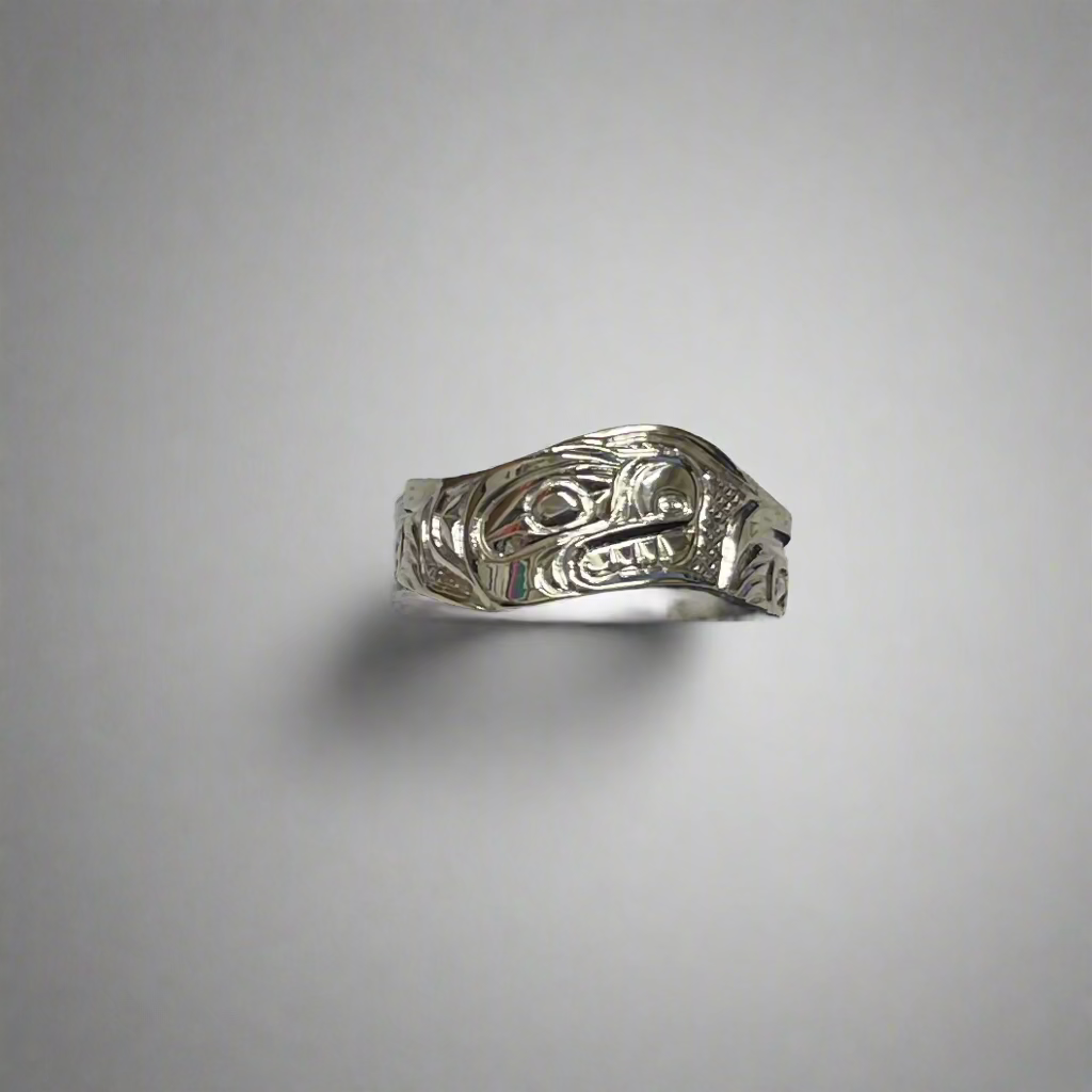 Ron Jackson Silver 5/16 Wave Rings -  - Silver Ring - House of Himwitsa Art Gallery