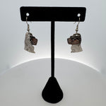 Gilbert Pat Silver Earrings Medium -  - Silver Earrings - House of Himwitsa Art Gallery