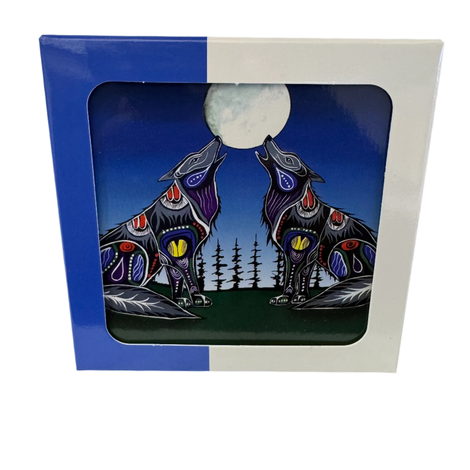 Coaster Jessica Somers Howling Duo -  - Coaster - House of Himwitsa Art Gallery