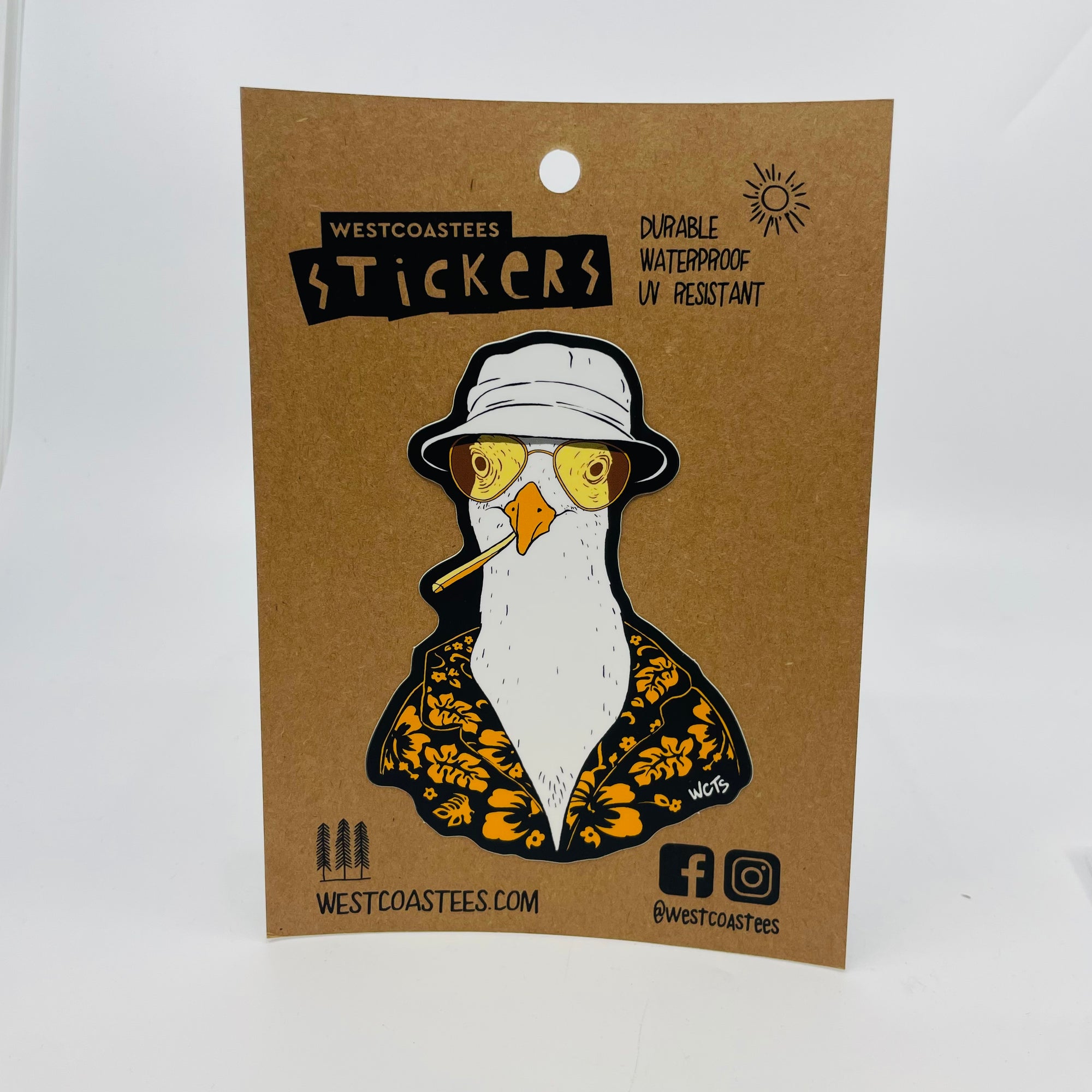 Westcoastees Sticker S. Seagull - Westcoastees -  - House of Himwitsa Art Gallery