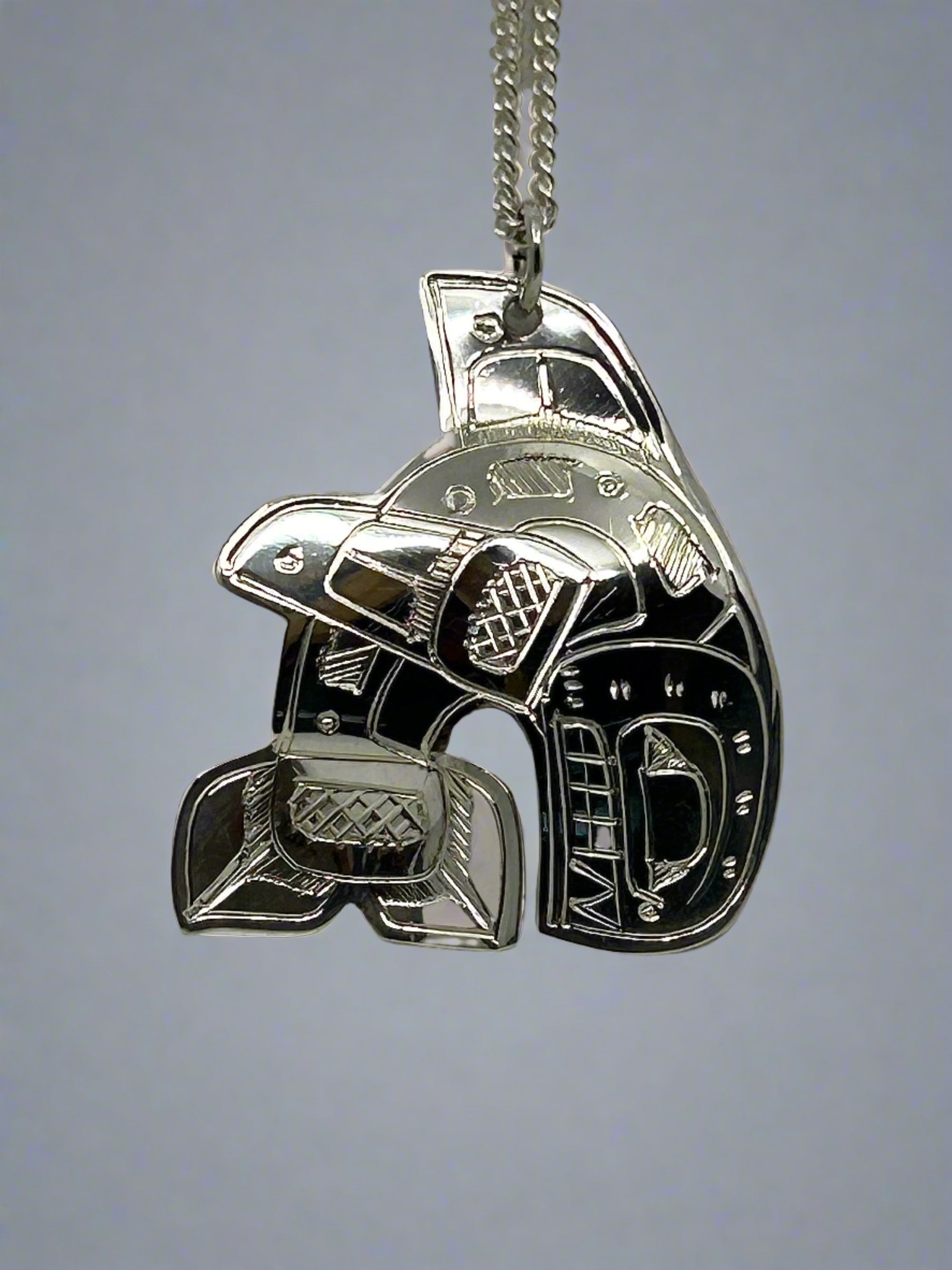 Gilbert Pat Silver Pendant Large -  - Silver Pendant - House of Himwitsa Art Gallery