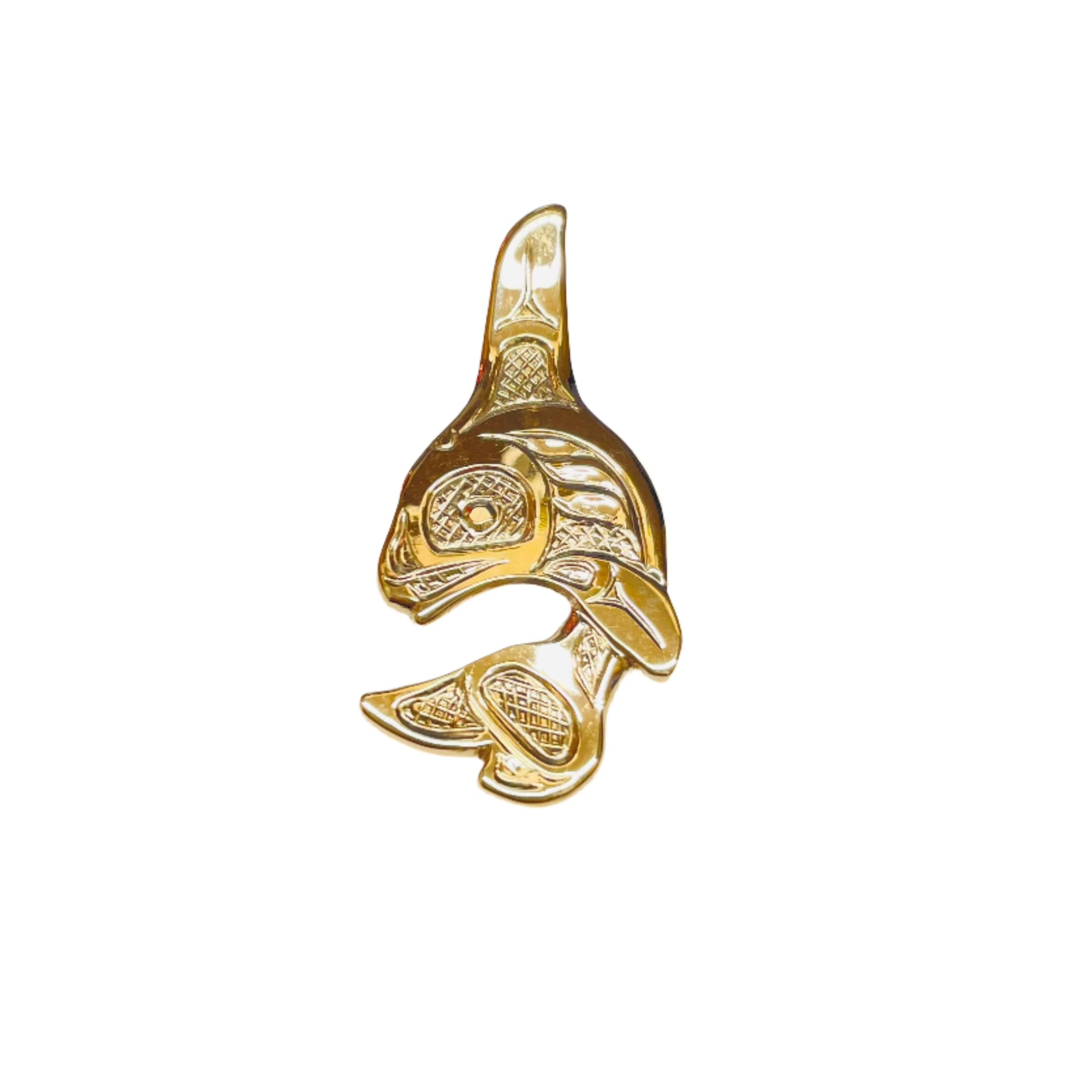 Bill Helin 14Kt Pendant Killer Whale - Bill Helin -  - House of Himwitsa Art Gallery