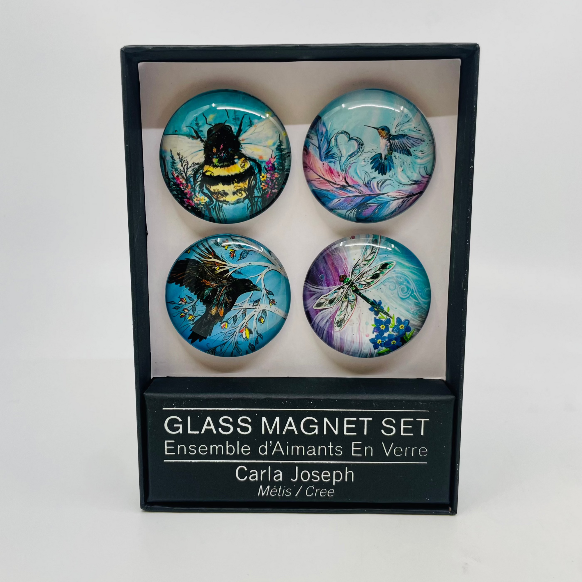 Glass Magnet Set Carla Joseph 015 -  - Magnet - House of Himwitsa Art Gallery