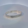 Gilbert Pat 5/16 Silver Bangle 2 Wolves and sun -  - carved jewelry - House of Himwitsa Art Gallery