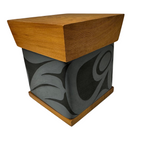 James Michels Red Cedar Bentwood Wood Box Raven