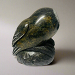Cyril Henry Soapstone Owl Male -  - Soapstone - House of Himwitsa Art Gallery