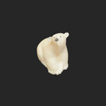 Walrus Ivory Hand Carved Sitting Polar Bear - House Of Himwitsa -  - House of Himwitsa Art Gallery
