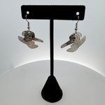 Gilbert Pat Silver Earrings Medium -  - Silver Earrings - House of Himwitsa Art Gallery