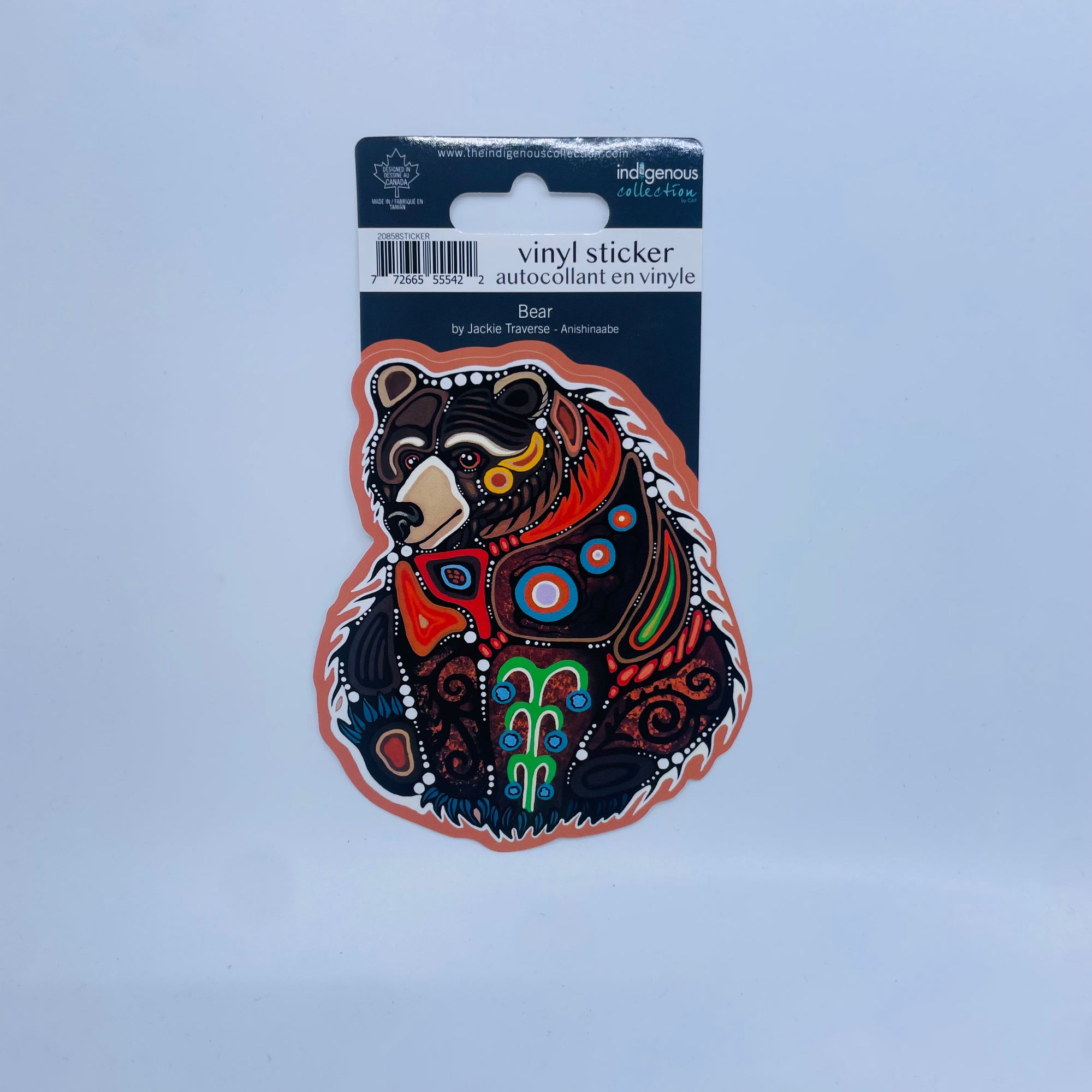 Vinyl Sticker Jackie Traverse Bear -  - Vinyl Sticker - House of Himwitsa Art Gallery