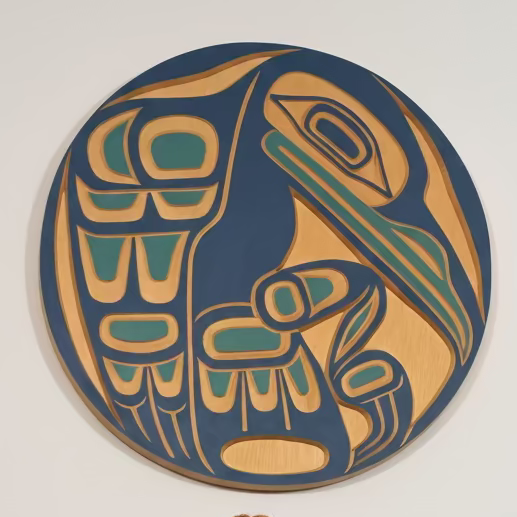 Jim Charlie Panel Blue Raven 24"