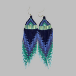 Beaded Earrings A River Runs through it -  - Beaded Earrings - House of Himwitsa Art Gallery