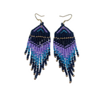 Beaded Earrings Mermaid Splash -  - Beaded Earrings - House of Himwitsa Art Gallery
