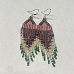 Beaded Earrings Earth Treasures -  - Beaded Earrings - House of Himwitsa Art Gallery