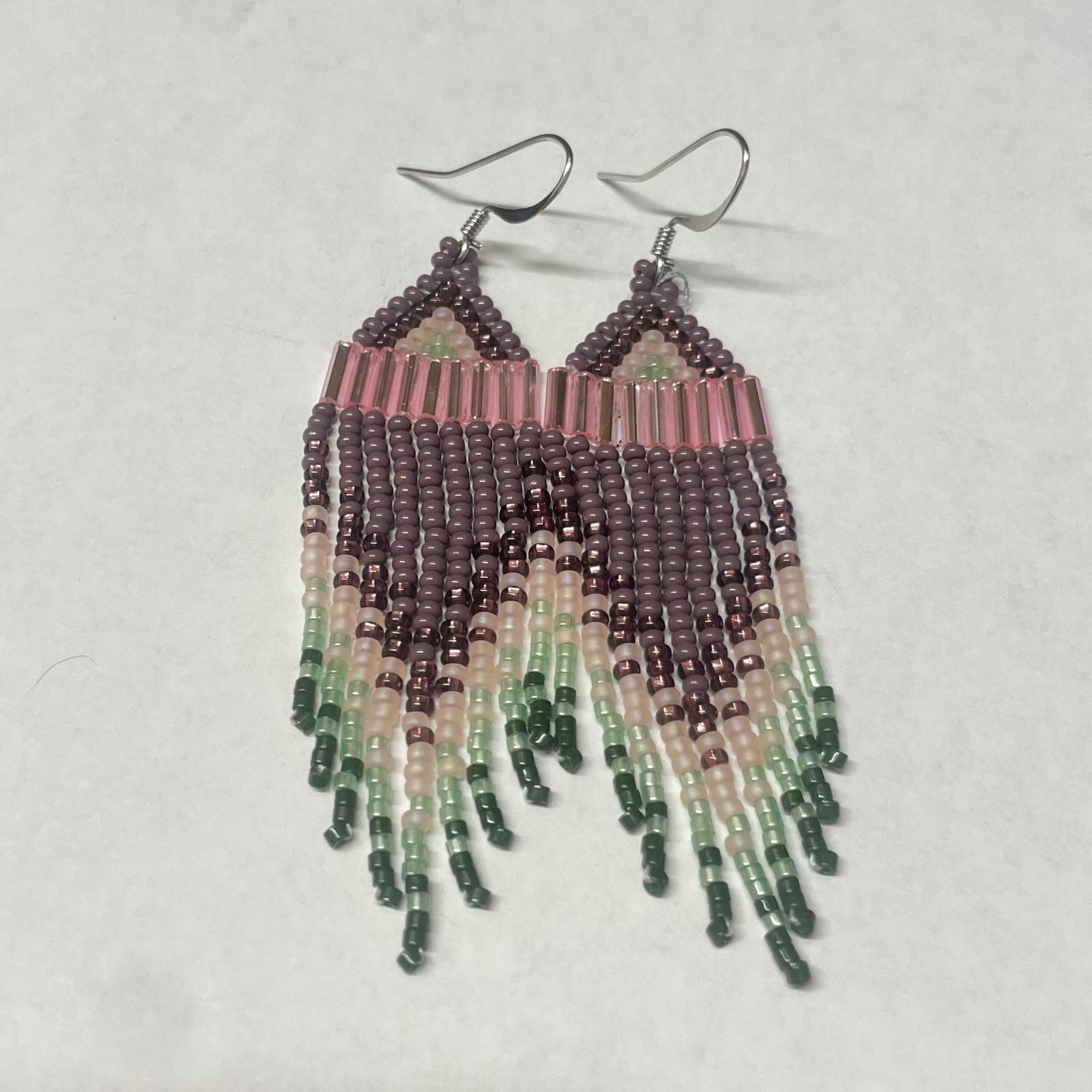 Beaded Earrings Earth Treasures -  - Beaded Earrings - House of Himwitsa Art Gallery