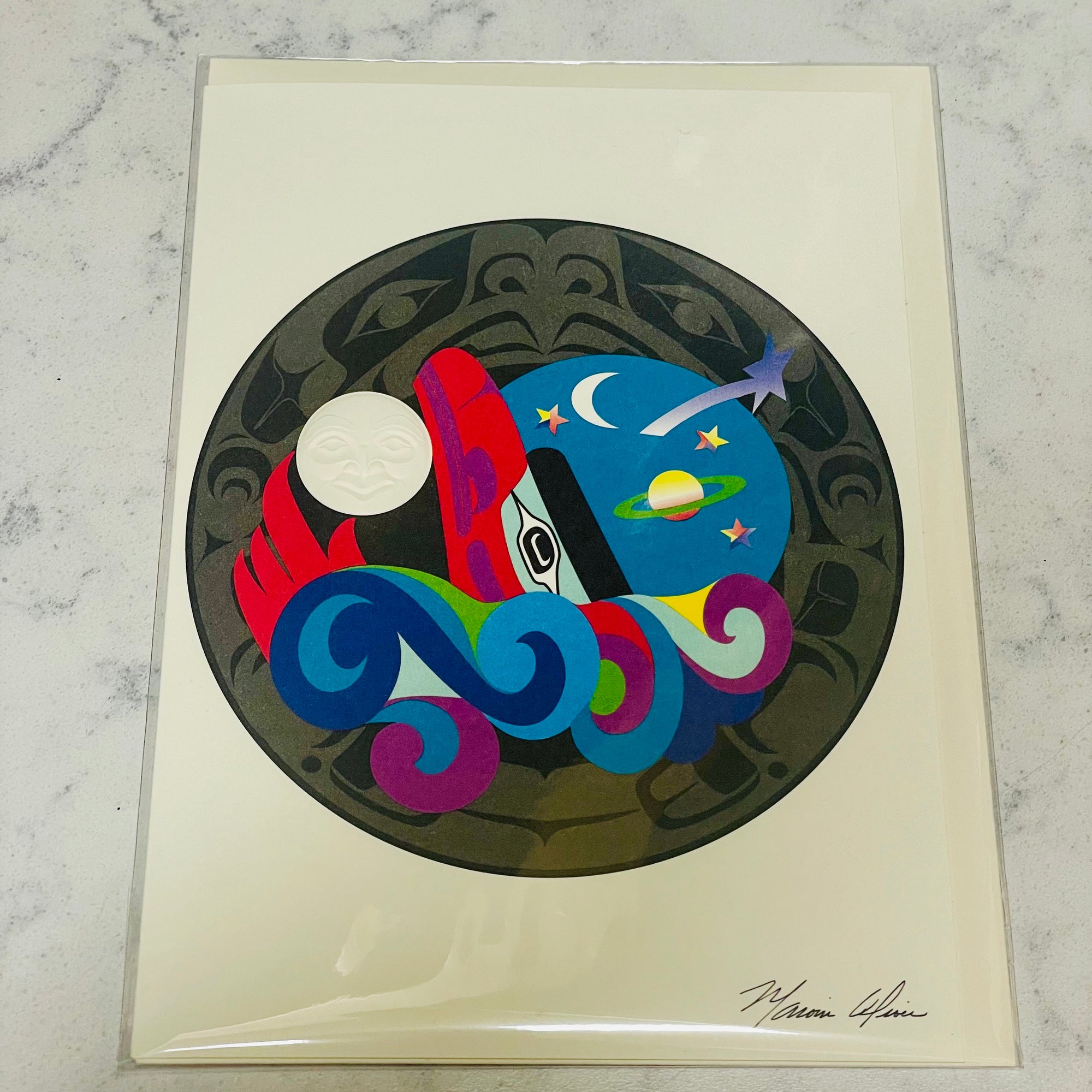 Art Card Marvin Oliver Reaching For The Stars -  - Art Card - House of Himwitsa Art Gallery