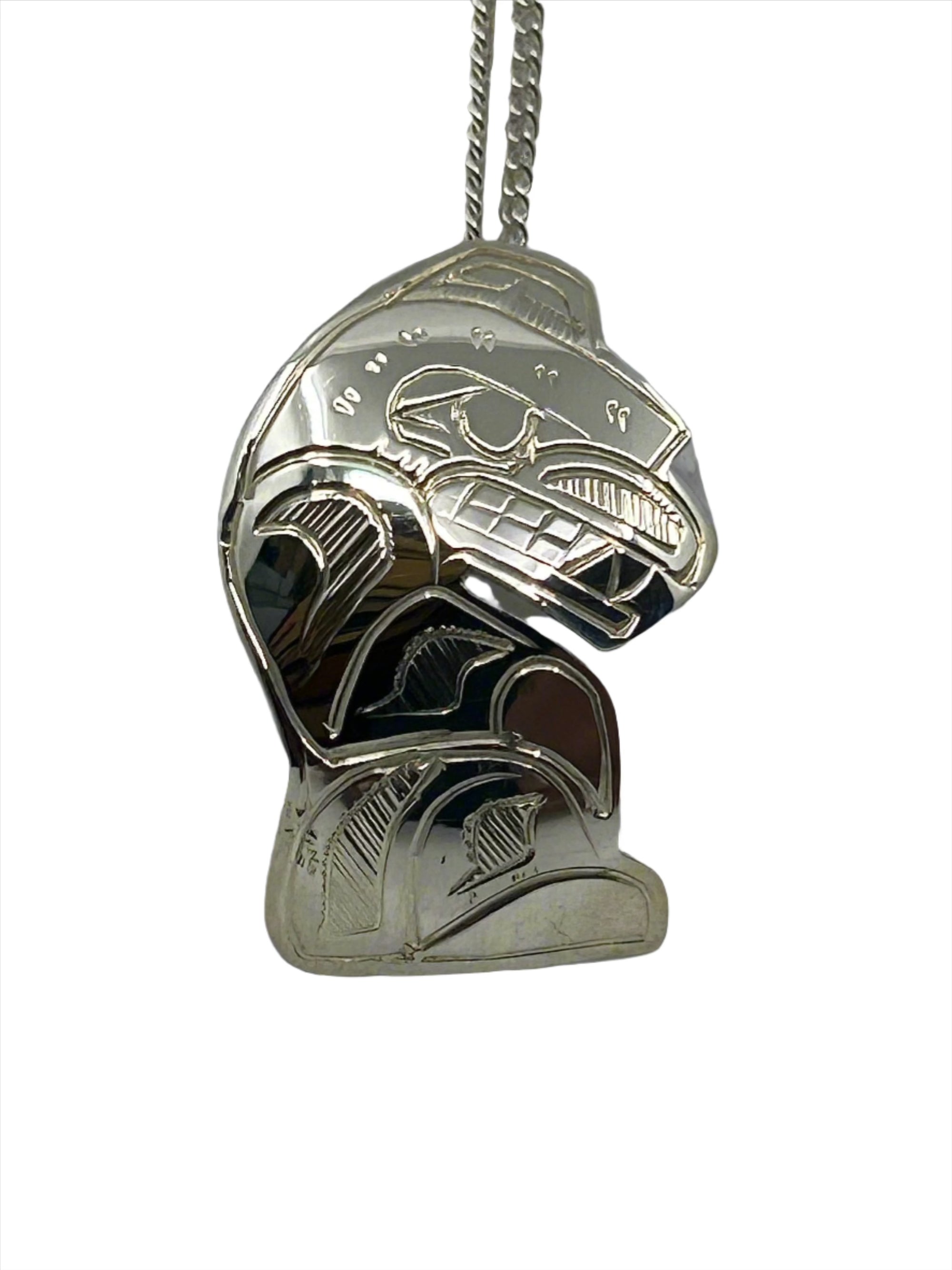 Gilbert Pat Silver Pendant Large -  - Silver Pendant - House of Himwitsa Art Gallery