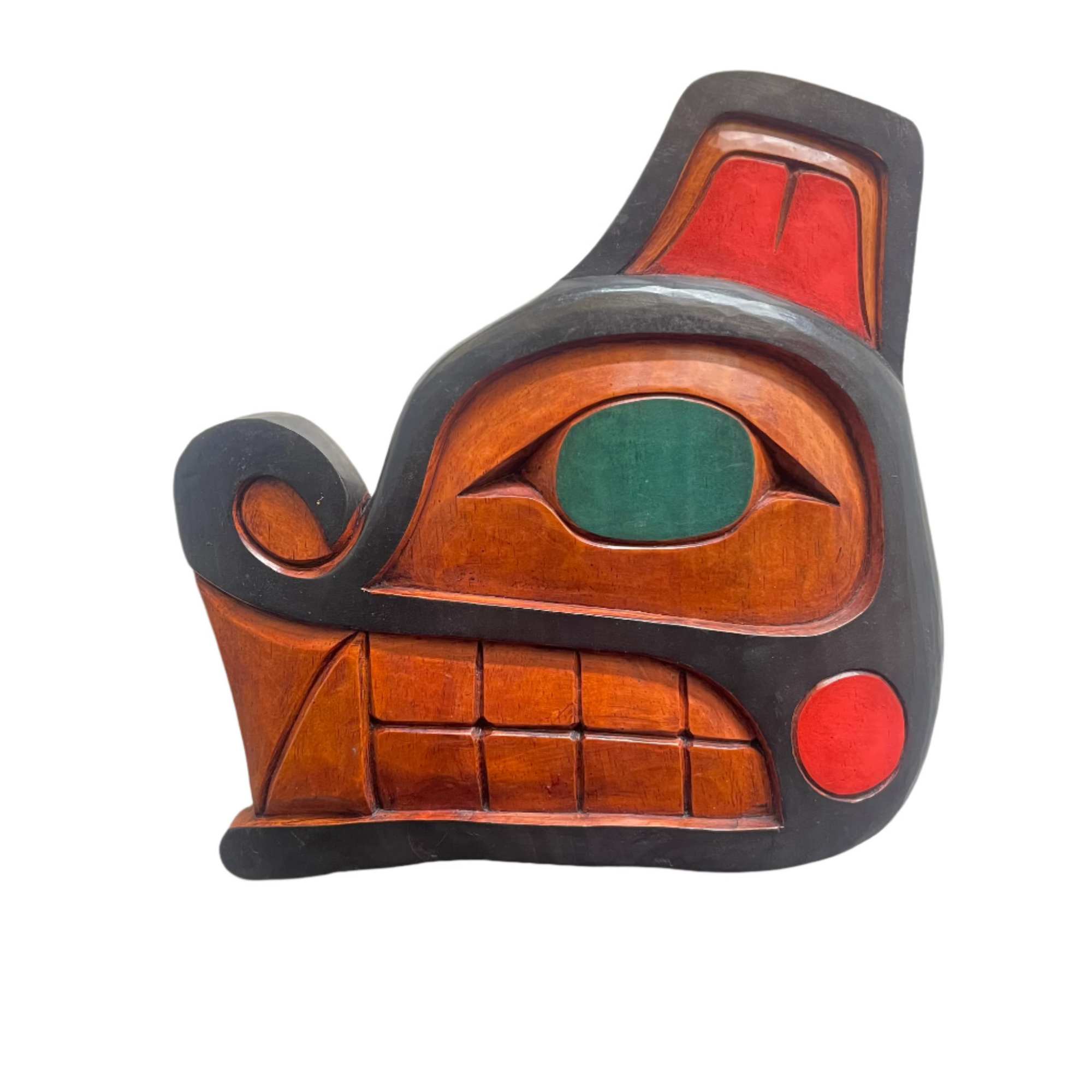 Artie George Panel Wolf -  - Panel - House of Himwitsa Art Gallery