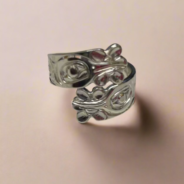 Ron Jackson 3/8 Silver Split Wrap Rings -  - Jewelry Silver - House of Himwitsa Art Gallery