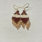 Beaded Earrings Fall Colours -  - Beaded Earrings - House of Himwitsa Art Gallery