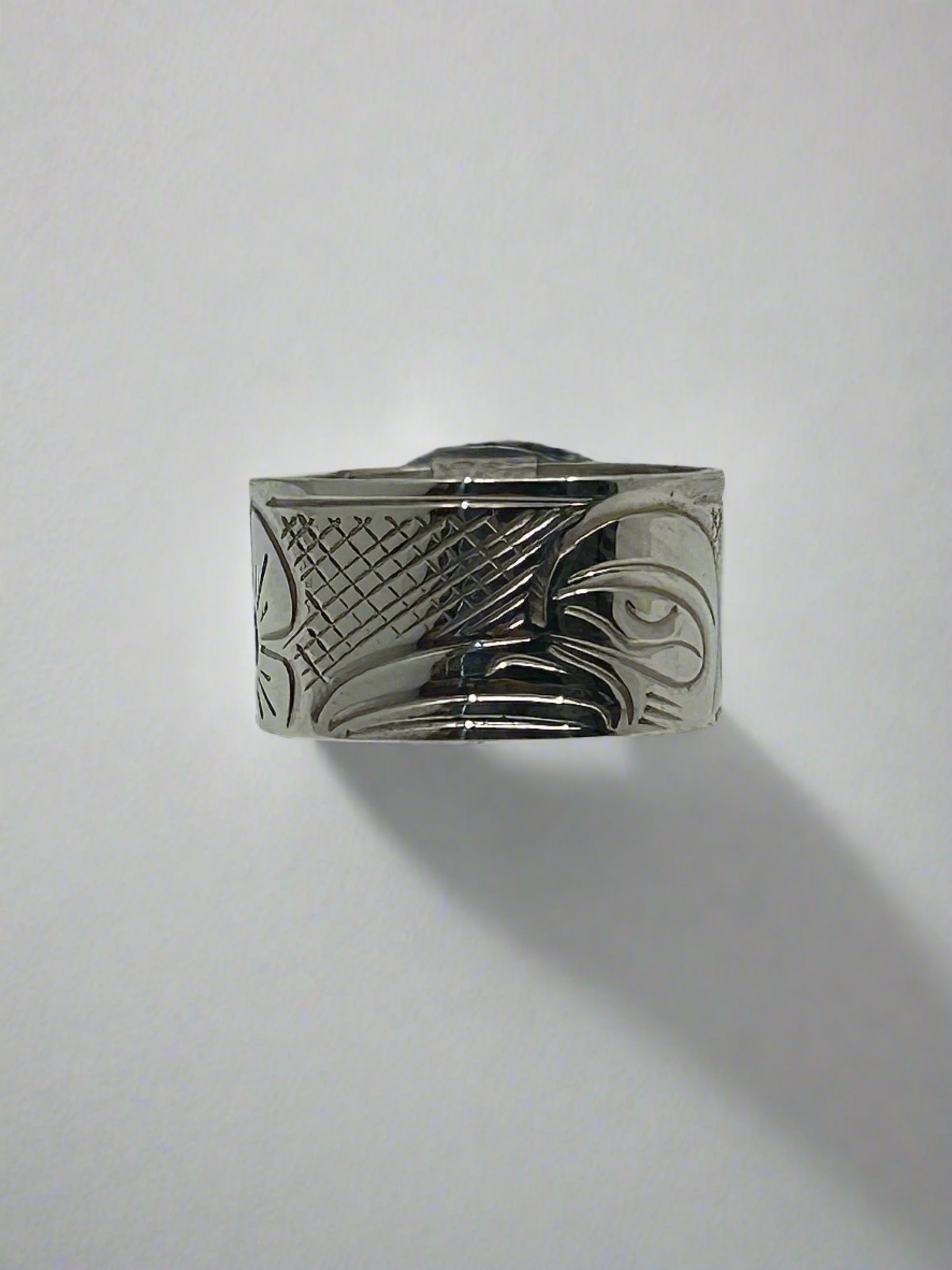 John Lancaster 3/8 Silver Ring Hummingbird -  - Silver Ring - House of Himwitsa Art Gallery