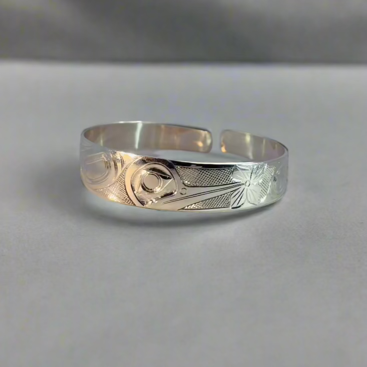 Jim McGuire Silver Bracelet 1/2" Hummingbird -  - Silver Pendant - House of Himwitsa Art Gallery