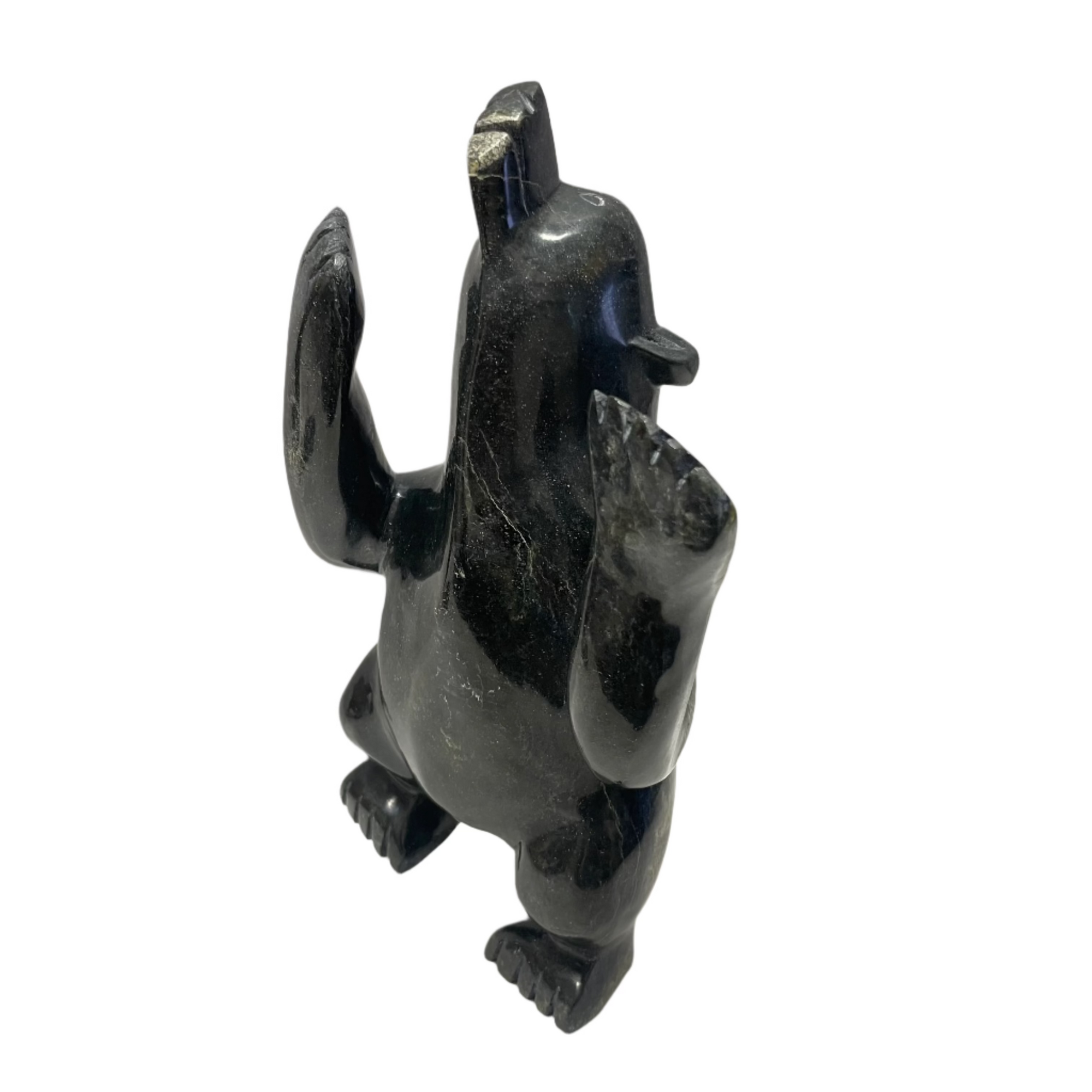 Moe Pootooqook Dancing Polar Bear 18005 -  - Serpentine - House of Himwitsa Art Gallery