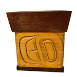 James Michels Red Cedar Bentwood Wood Box Wolf