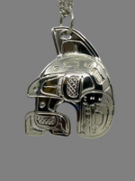 Gilbert Pat Silver Pendant Rectangle Medium -  - Silver Pendant - House of Himwitsa Art Gallery